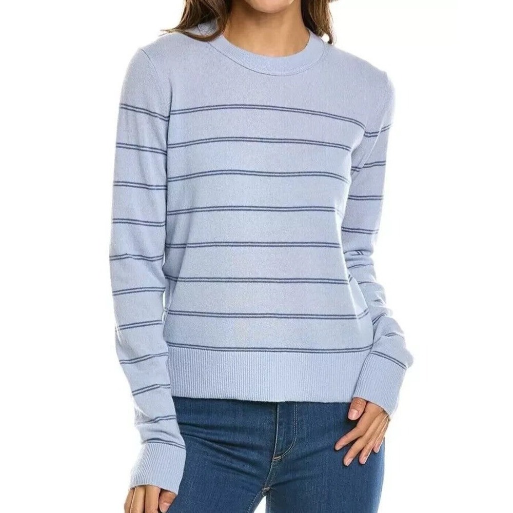 Vince women's Crewneck Steel Blue Cashmere blend Sweater -‎ size Small S  $325